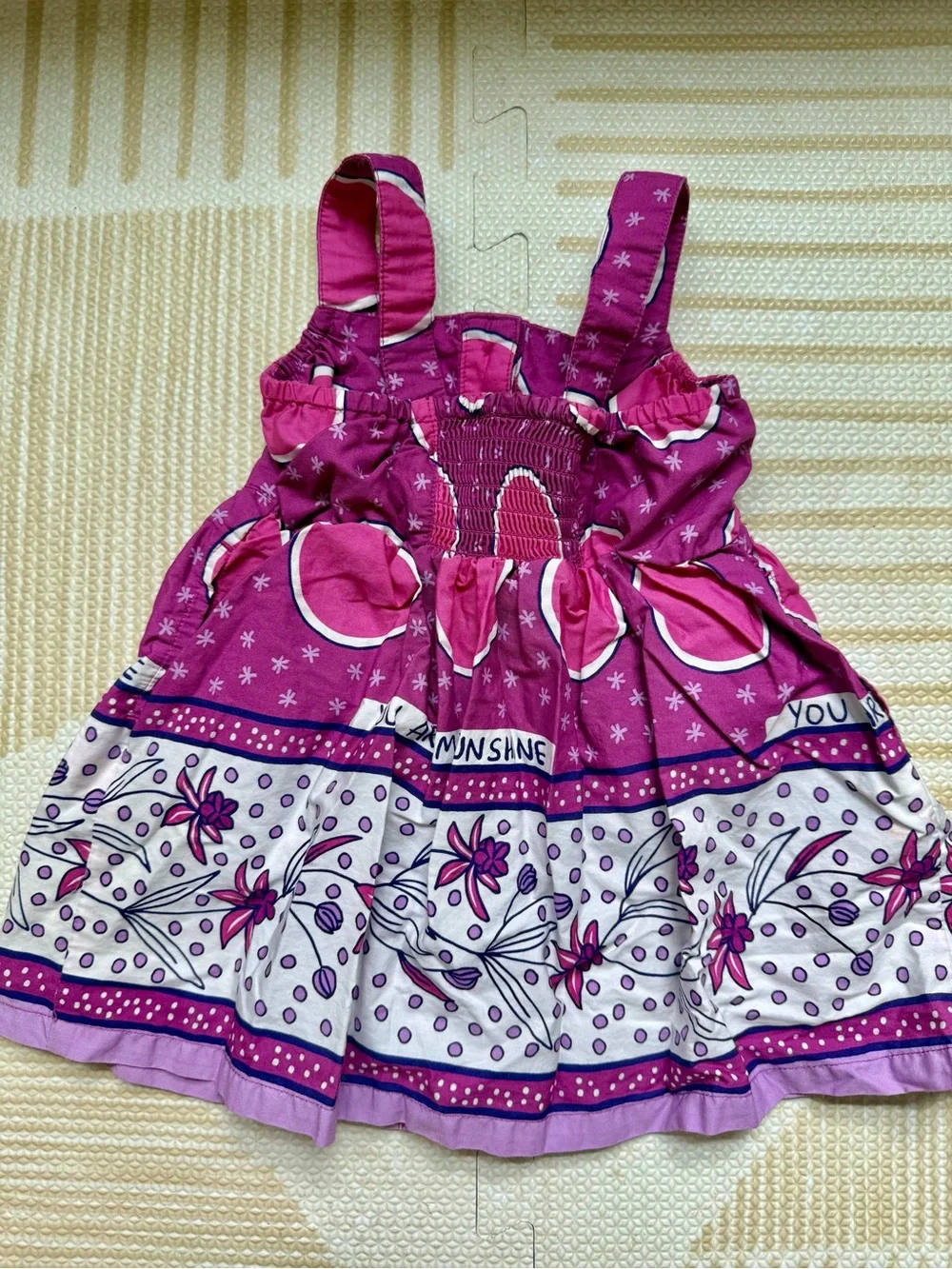 Tea Collection Fun Pink & Purple Floral Sundress - 